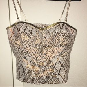 Free People bustier top. Size 6. Removable straps!